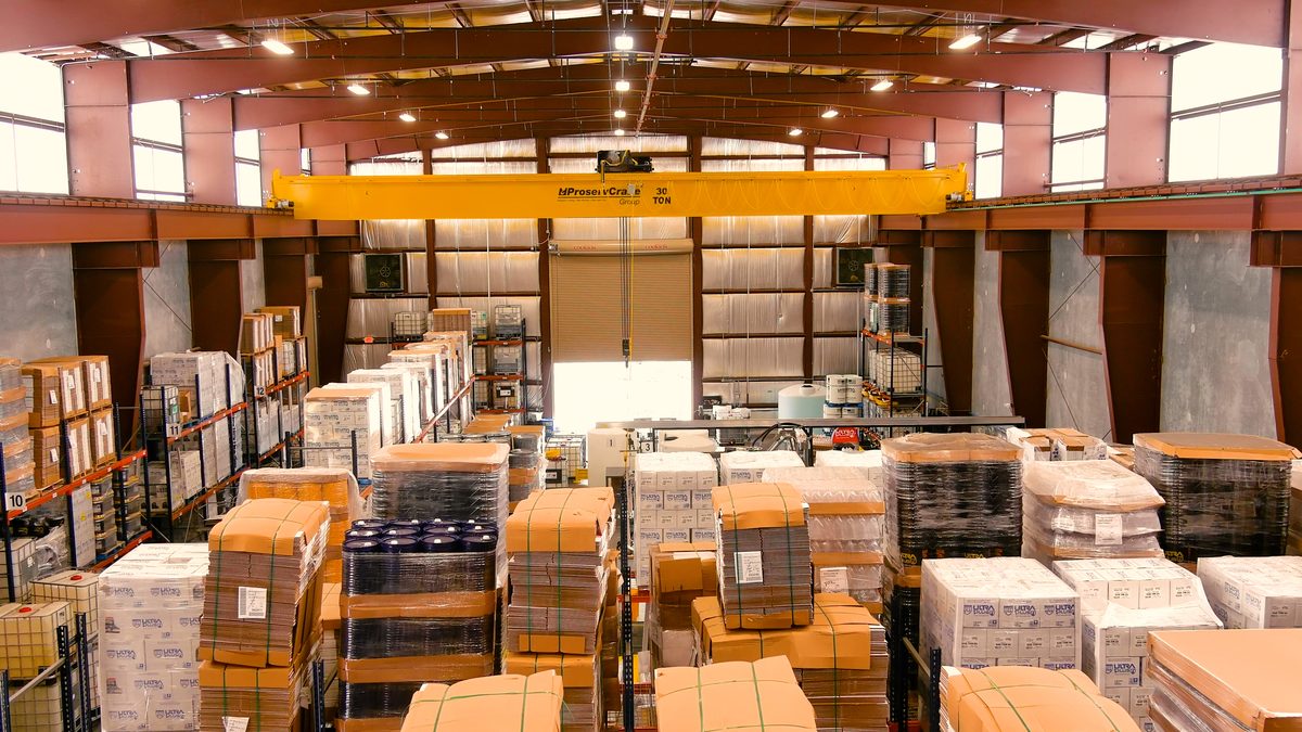 DEF packaging inventory at U1Dynamics warehouse